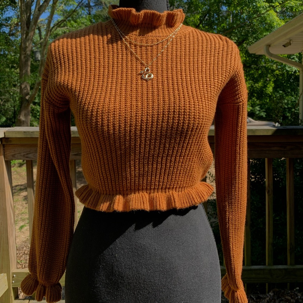 Auburn cropped sweater